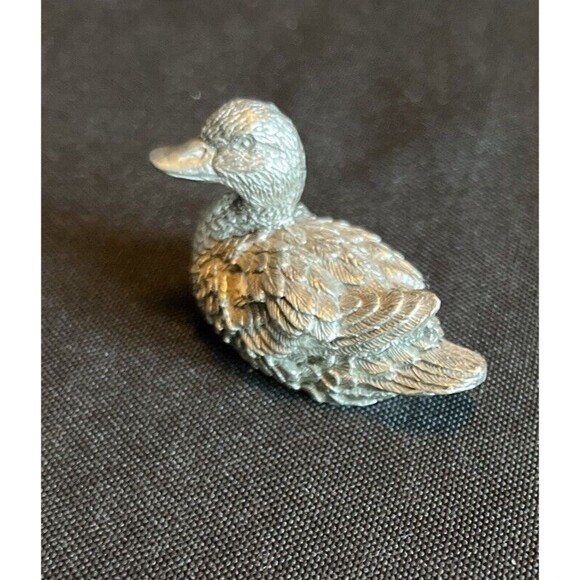 Royal Selangor 1994 Pewter  Ducks 54-7422 Flaw Missing Small Piece Of Pewter - Picture 1 of 10